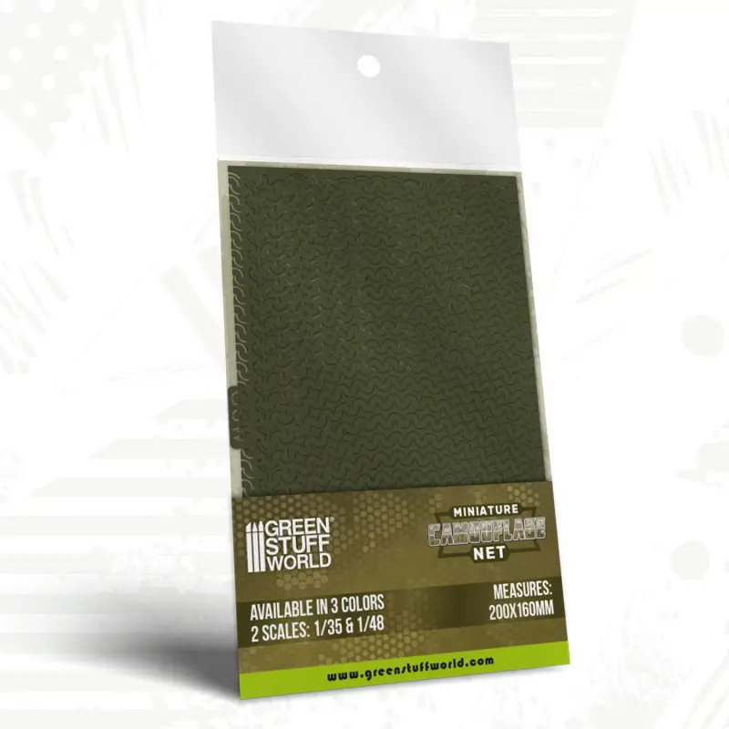 Filet de camouflage vert 200 x 160 mm - 1/35 - Green Stuff World 13463