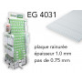 Evergreen EG4031 - (x1) plaque styrène rainurée Clapboard - 0.75 mm