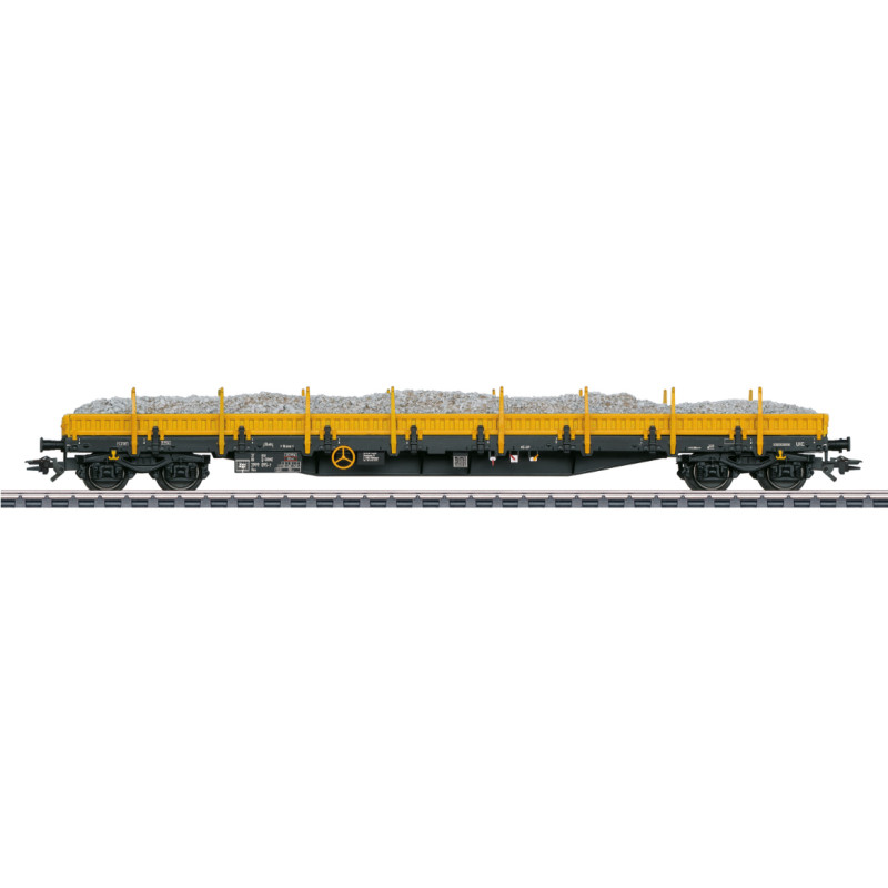 Wagon à bord bas Res chargé ép. VI - HO 1/87 - MARKLIN 47168
