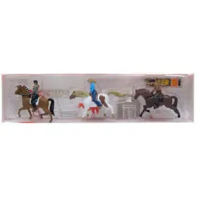 3 cavaliers avec chevaux - HO 1/87 - FALLER 151746
