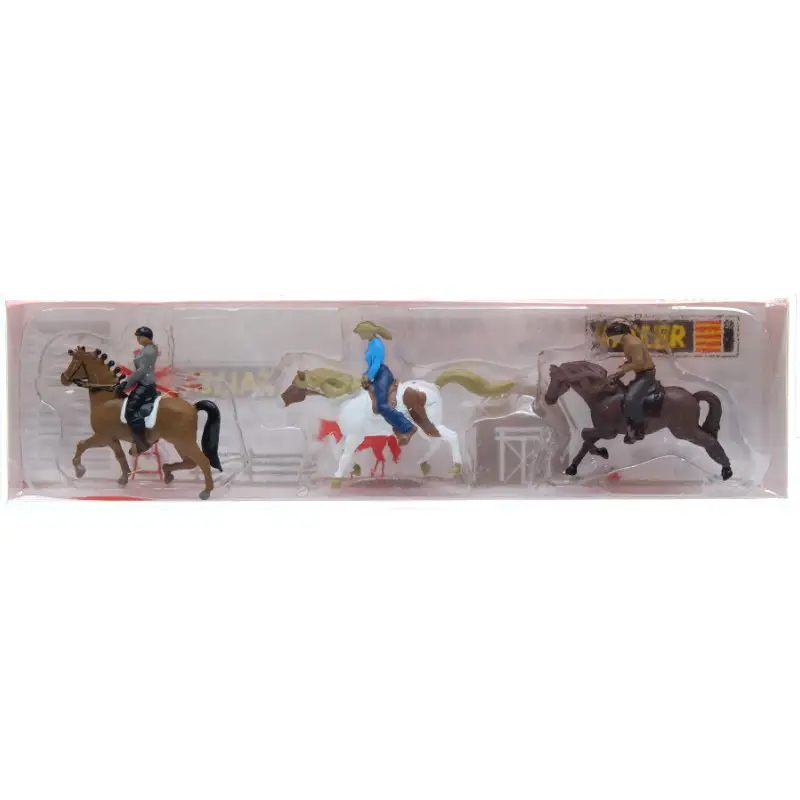3 cavaliers avec chevaux - HO 1/87 - FALLER 151746