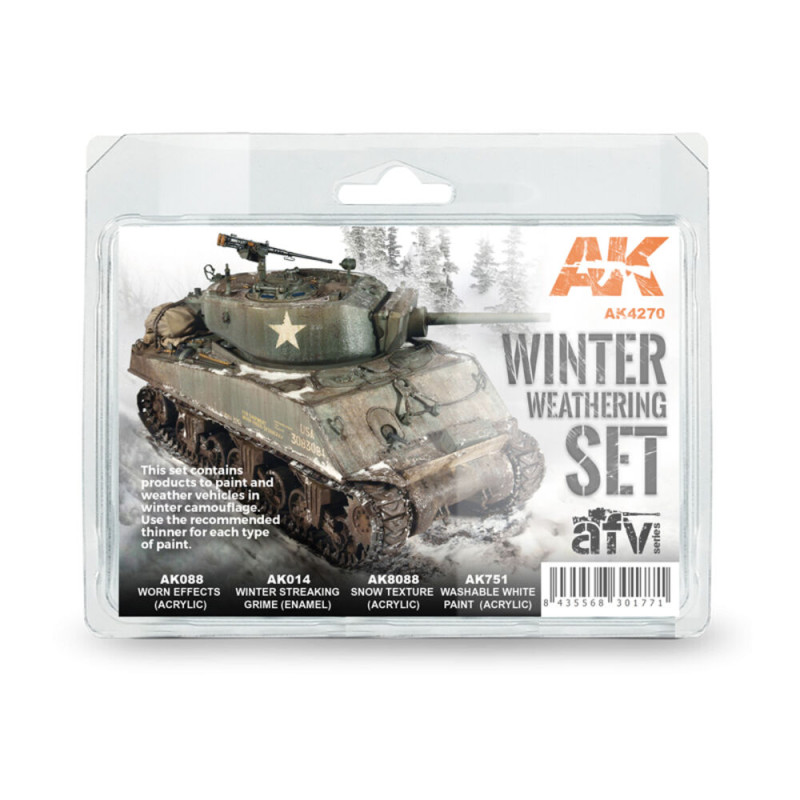 Set Weathering hiver - AK INTERACTIVE AK4270