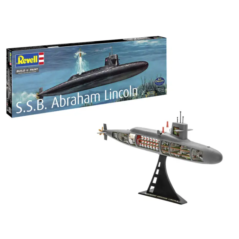 S.S.B. Abraham Lincoln intérieur détaillé - 1/253 - REVELL 05185