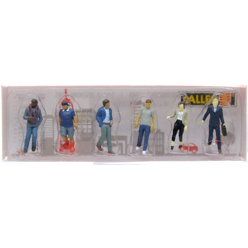 Passants descendant des escaliers - HO 1/87 - FALLER 151727