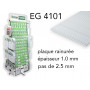 Evergreen EG4101 - (x1) plaque styrène rainurée Clapboard - 2.5 mm