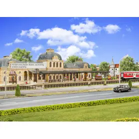 Quai de la gare de Baden-Baden, en 6 parties, extensible - HO 1/87 - VOLLMER 43559