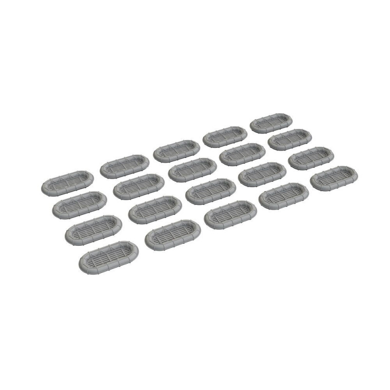 Flotteurs Carley pour 10 personnes Type 2 - 1/350 - EDUARD 653006