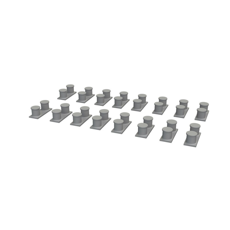Bornes d'amarrage de cuirassés de l'US Navy WWII - 1/350 - EDUARD 653010