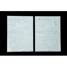 Rivets en relief et détails de surface pour P-38J TAMIYA - 1/48 - EDUARD ER48003