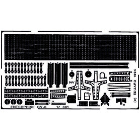 Accessoires porte-avions USS Enterprise CV6 pour Tamiya 77514 - 1/700 - EDUARD 17001