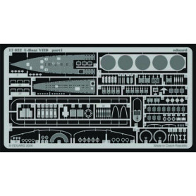 Set détaillage sous-marin U-Boat VIID Revell 05009 - 1/144 - EDUARD 17022