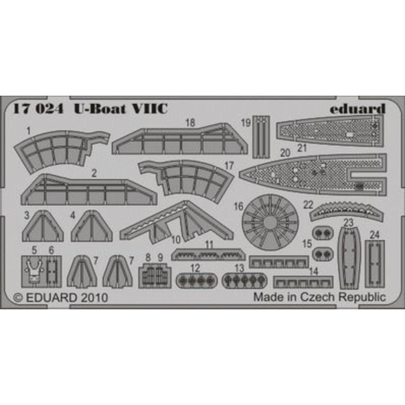Set détaillage Sous-marin VIIC REVELL - 1/350 - EDUARD 17024
