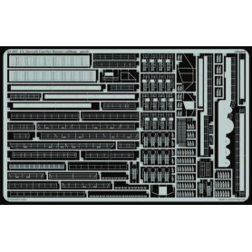 Set de photodécoupe pour rambardes Porte-avions USS Hornet CV 8 - 1/350 - EDUARD 53007