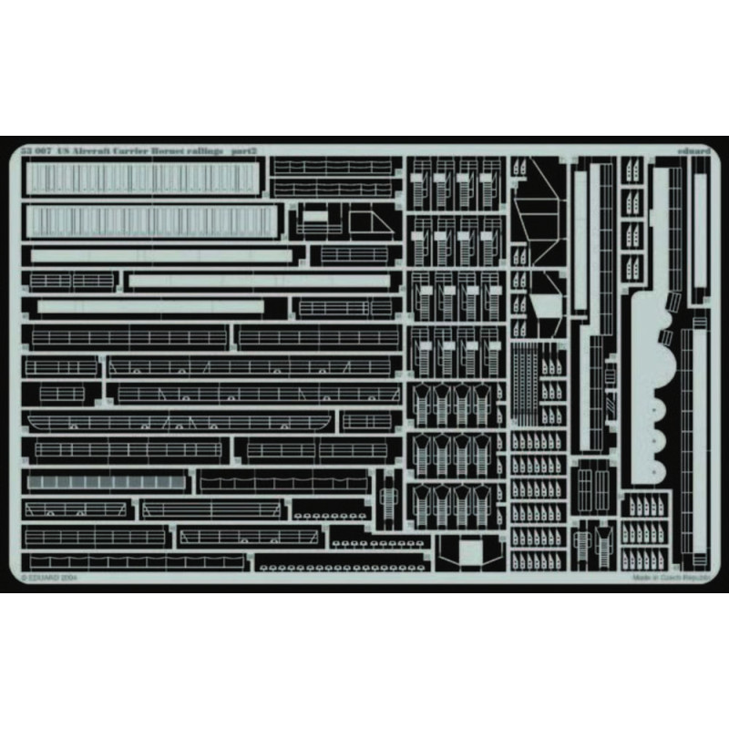 Set de photodécoupe pour rambardes Porte-avions USS Hornet CV 8 - 1/350 - EDUARD 53007