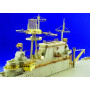 Set de photodécoupe pour rambardes Porte-avions USS Hornet CV 8 - 1/350 - EDUARD 53007