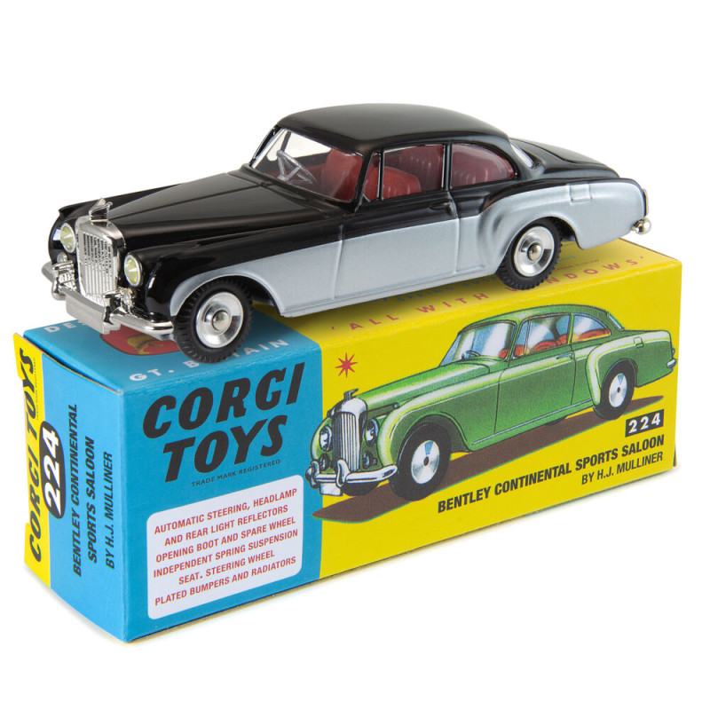 224 Bentley Continental Noir et Argent - CORGI CD54321054