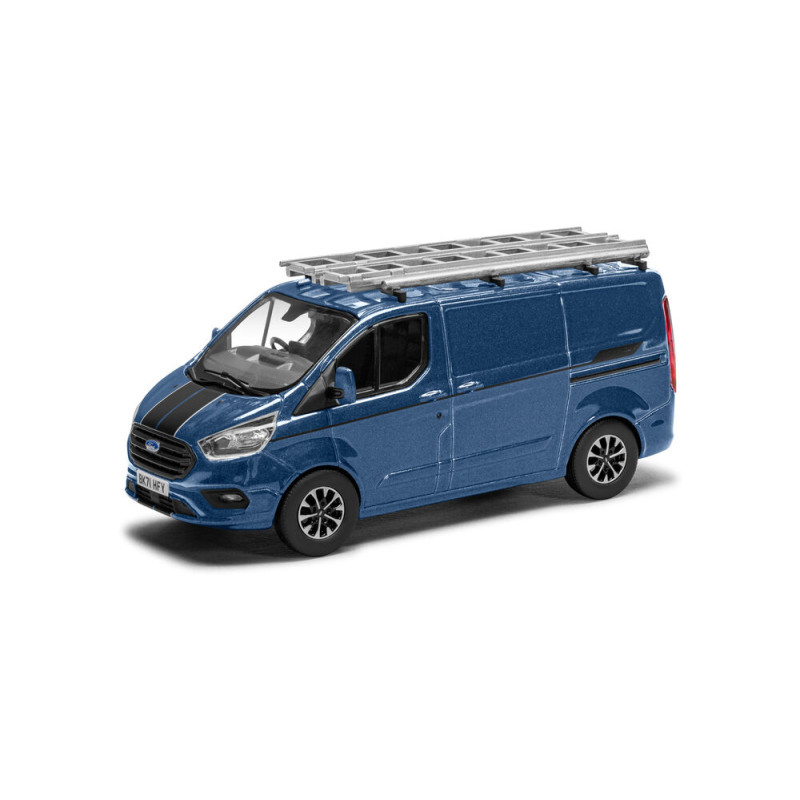Ford Transit Custom Sport, bleu chromé - 1/43 - CORGI VA15104