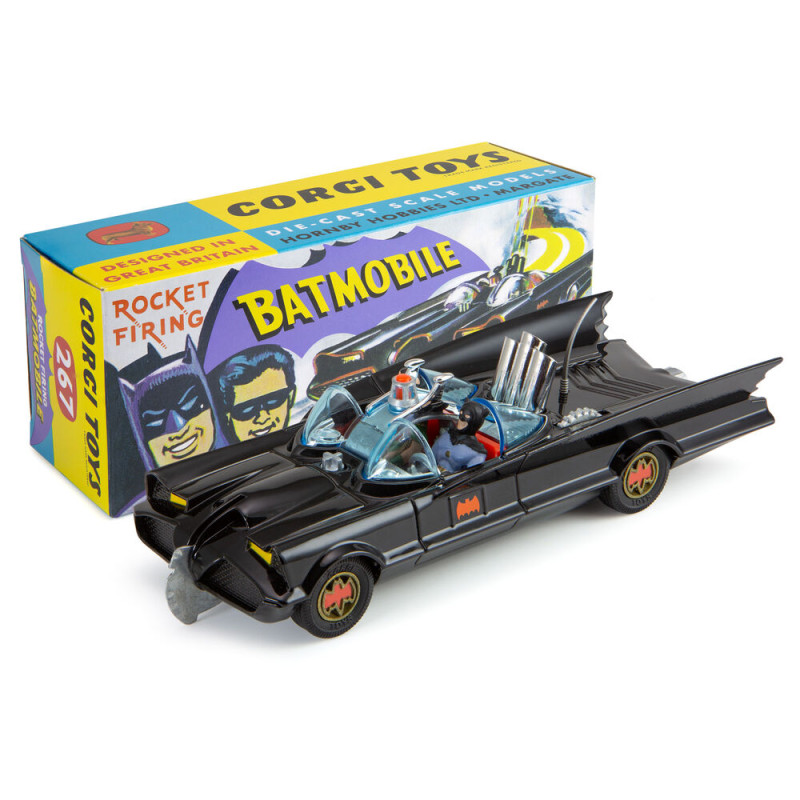267 Batmobile avec Batman et Robin – Noir brillant - CORGI CD54321050