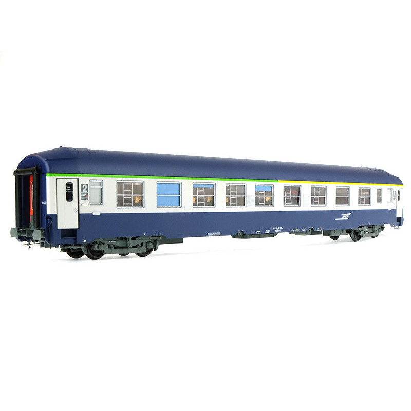 Voiture UIC couchettes logo casquette SNCF ép V - HO - REE VB-229