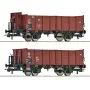 Set de 2x wagon ouverts DB ép. III - HO 1/87 - ROCO 6600267
