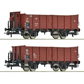 Set de 2x wagon ouverts DB ép. III - HO 1/87 - ROCO 6600267