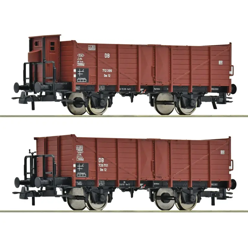 Set de 2x wagon ouverts DB ép. III - HO 1/87 - ROCO 6600267