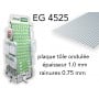 Evergreen EG4525 - (x1) plaque styrène Metal Siding - 0.75 mm