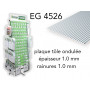 Evergreen EG4526 - (x1) plaque styrène Metal Siding - 1.0 mm