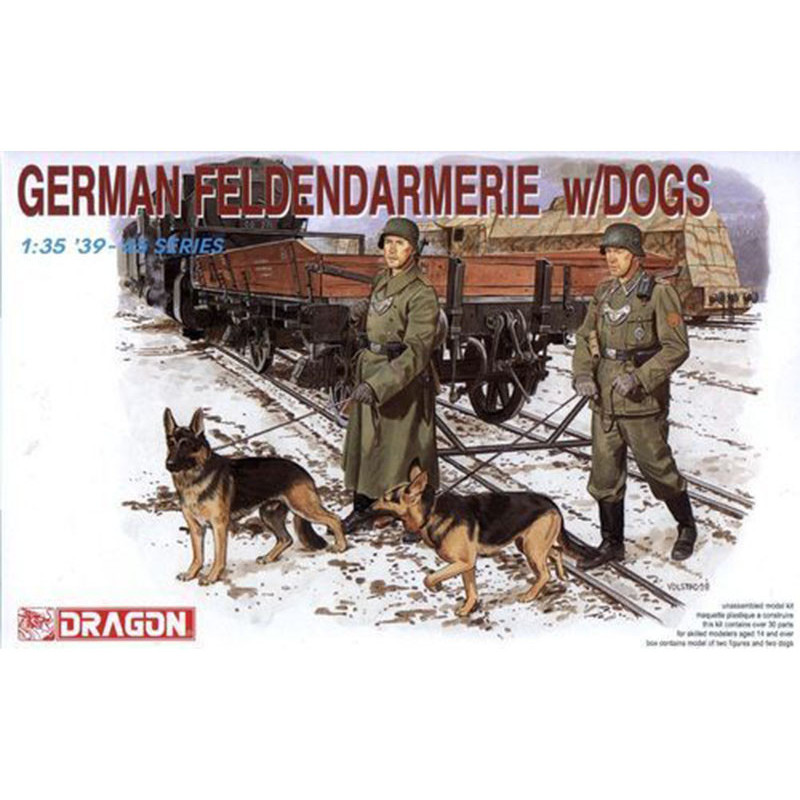 German Feldenarmerie w/dogs 39-45 series échelle 1/35 - DRAGON 6098