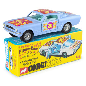 348 - Ford Mustang Fastback 2 2 'Flower Power' Stock Racing - CORGI CD54321071