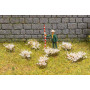 Touffes fleurs blanches - HO 1/87 - FALLER 171382