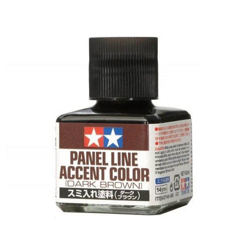 Jus enamel Brun foncé Panel Line 40ml TAMIYA 87140