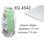 Evergreen EG4542 - (x1) plaque styrène Board & Batten - 1.9 mm