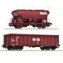 Set de 2x wagons marchandises Chemoil ép. VI - HO 1/87 - ROCO 6600221