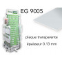Evergreen EG9005 - (x3) plaque styrène transparente Clear - 0.13 mm