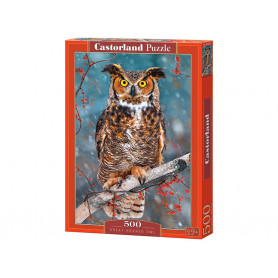 Great Horned Owl - Puzzle 500 pièces - CASTORLAND