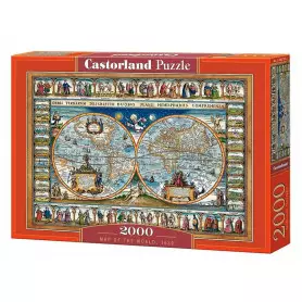 Map of the world - Puzzle 2000 pièces - CASTORLAND