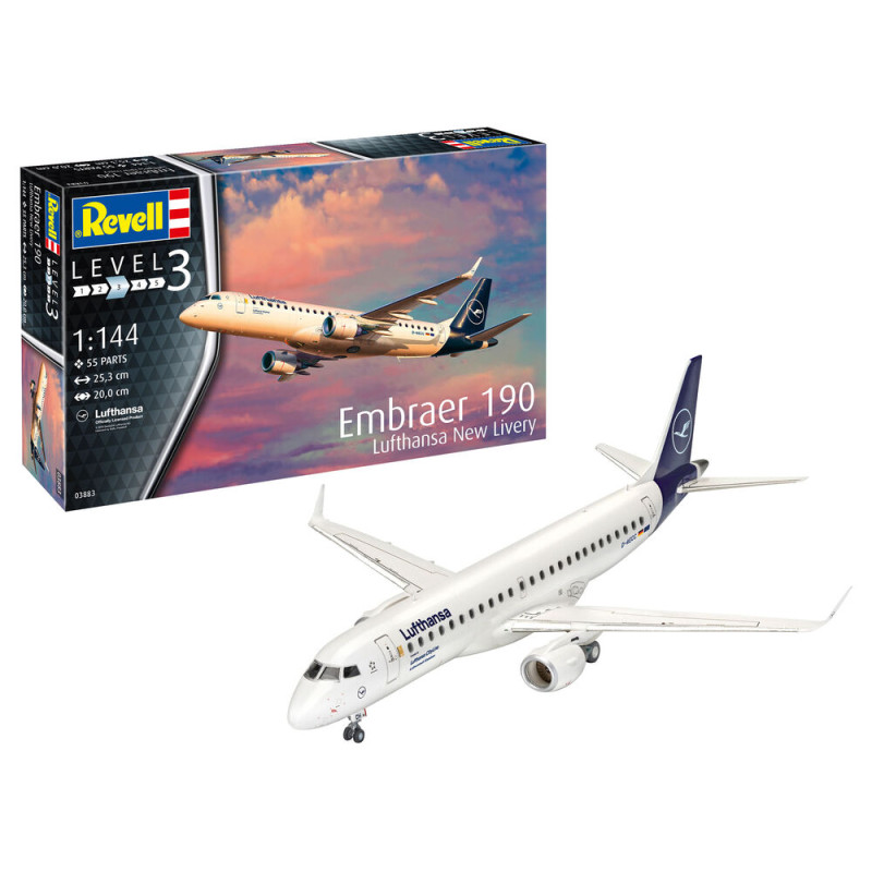 Embraer 190 Lufthansa New Livery - 1/144 - REVELL 03883