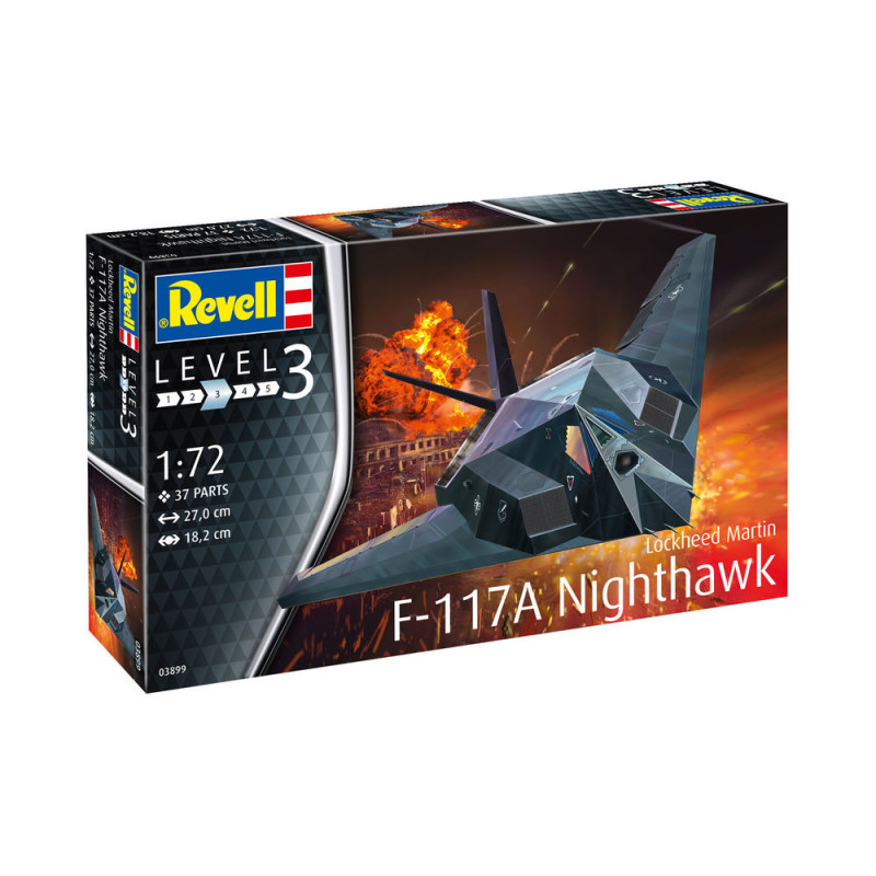 Lockheed F-117A Nighthawk Stealth Fighter - 1/72 - REVELL 03899