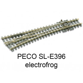 PECO SL-E396 - Aiguillage droit à gauche 14° Electrofrog échelle N