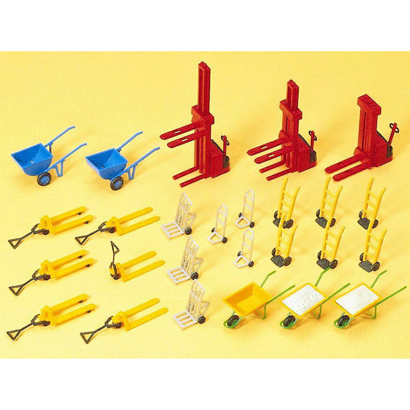 Figurines Preiser Magasiniers Avec Transpalettes échelle 1/160 - Modèle 79082, Occasion