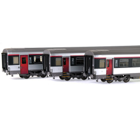 Set 3 voitures Corail Carmillon ép. VI - SNCF - HO 1/87 - LS Models 40140