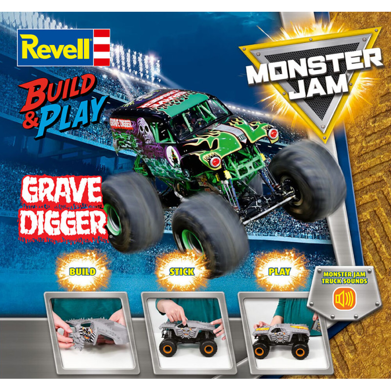 Build and Play: Monster Jam Grave Digger - 1/25 - REVELL 06560