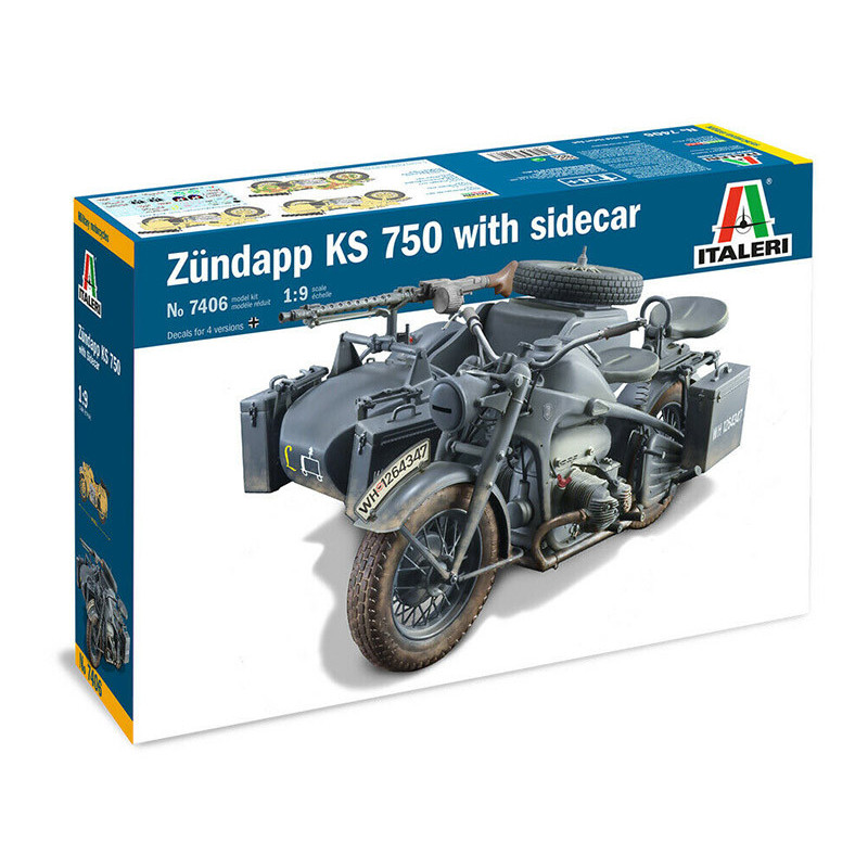 Zündapp KS 750 Sidecar - échelle 1/9 - ITALERI 7406