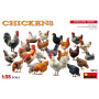 Poules et Coqs - 1/35 - MINIART 38112