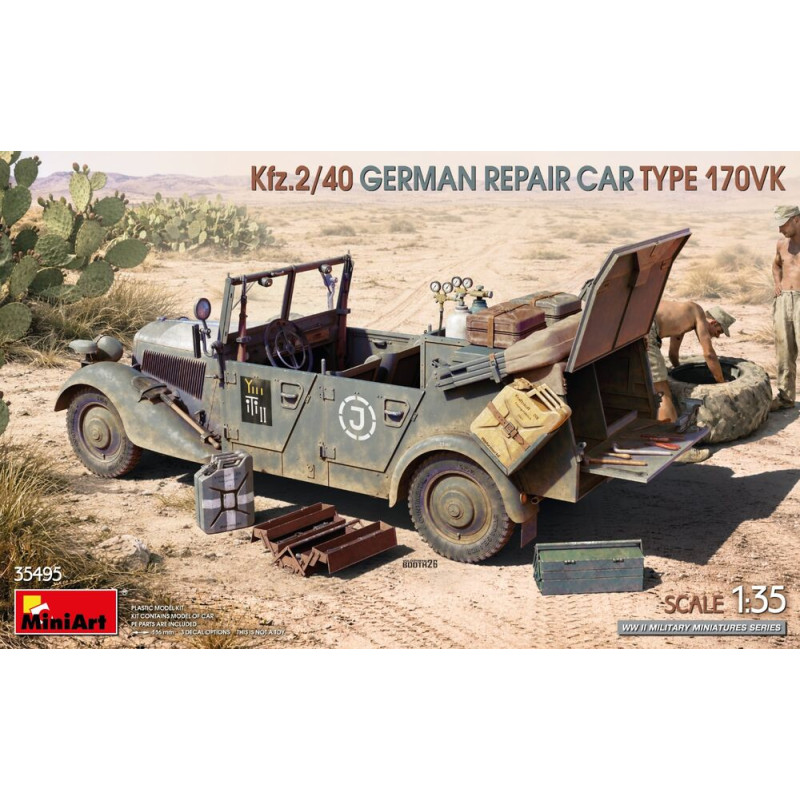 Voiture de réparation allemande Kfz.2/40 type 170VK - 1/35 - MINIART 35495