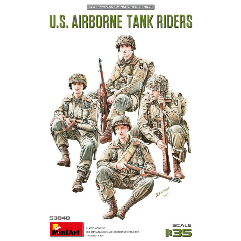 Cavaliers de chars aéroportés américains - 1/35 - MINIART 53040