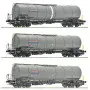 Set 3x wagons citernes à bogies NACCO ép. VI - HO 1/87 - ROCO 6600197
