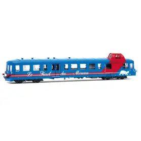 Autorail X3876 Picasso train touristique « Le Furet de Morvan » ép. V-VI SNCF - HO 1/87 - JOUEF HJ2624