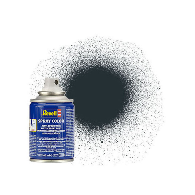 Peinture en aérosol anthracite RAL 7021 mate 100ml - REVELL 34109